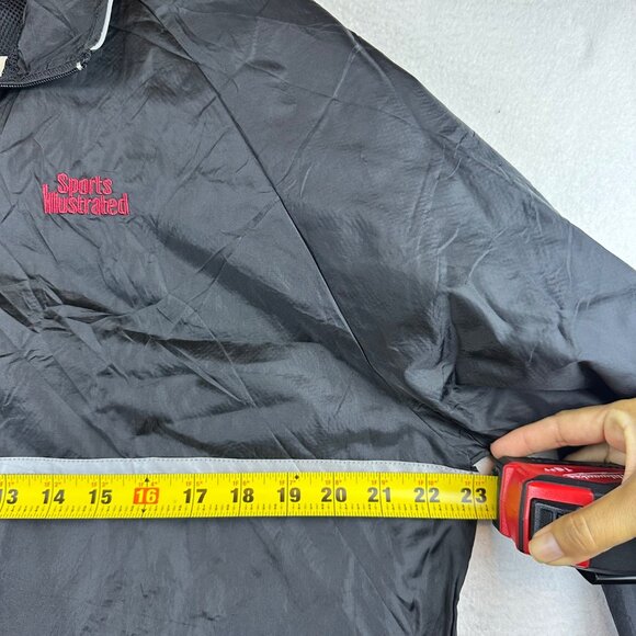 Vintage Sports Illustrated Windbreaker Men XL Zip Bomber Sporty Active Retro Y2K - Picture 5 of 11